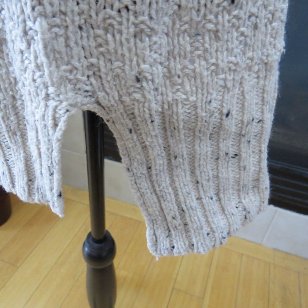 Hinge  ( Nordstrom's) Women's Sweater  Tunic Length Oatmeal Speckled l XS  EUC - Picture 5 of 9